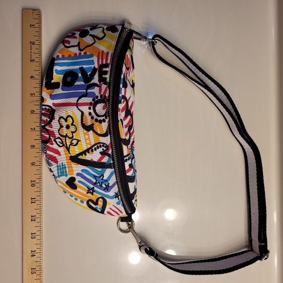BRIGHTON Graffiti Love Crossbody Belt Bag - Picture 6 of 16